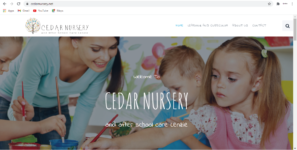 Web Design Website Design Coatbridge Lanarkshire Glasgow Edinburgh Cedar Nurserey